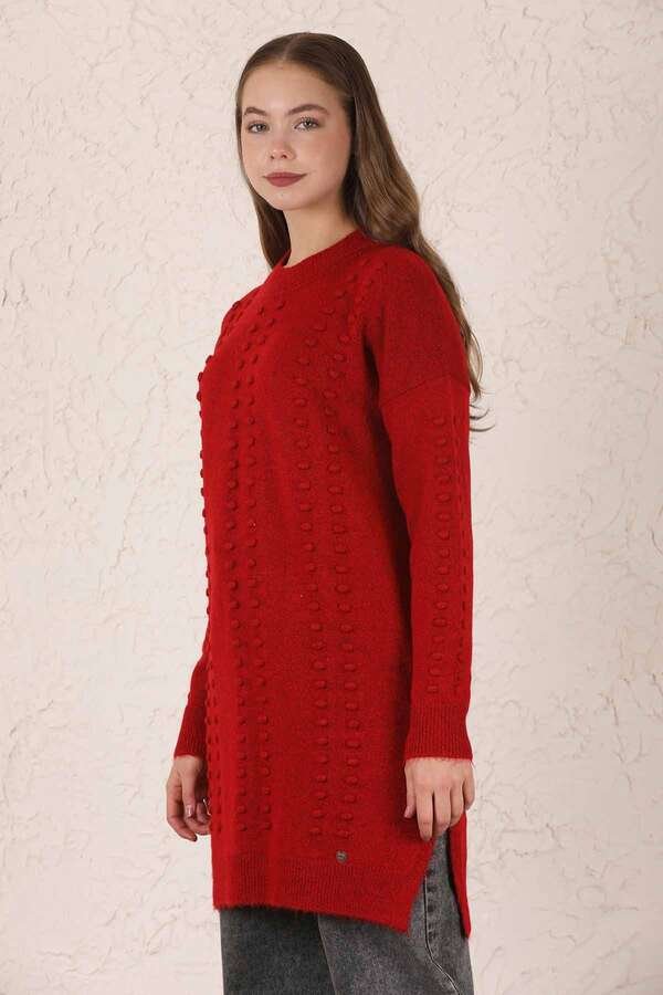 Patterned Sweater Red