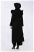 Pearl Embroidered Abaya Suit Black - Thumbnail