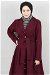 Pleated Arched Burgundy Trenc - Thumbnail