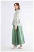 Pleated Tunic Skirt Set Mint - Thumbnail