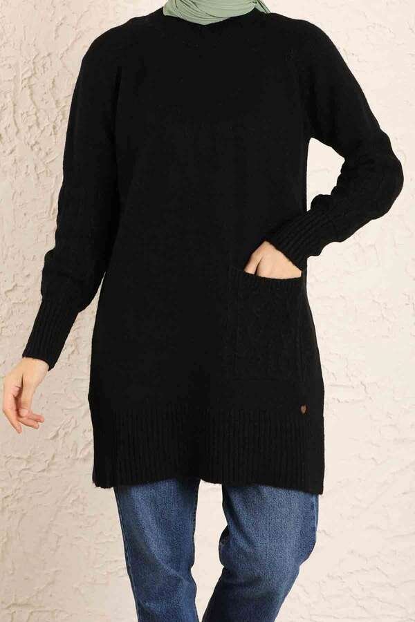 Pocket Sweater Black