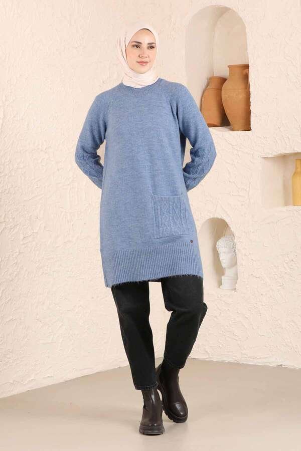 Pocket Sweater Blue