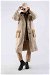Quilted Pocket Trench Coat Beige - Thumbnail