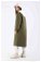 Quilted Pocket Trench Coat Khaki - Thumbnail