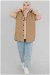 Quilted Vest Camel - Thumbnail