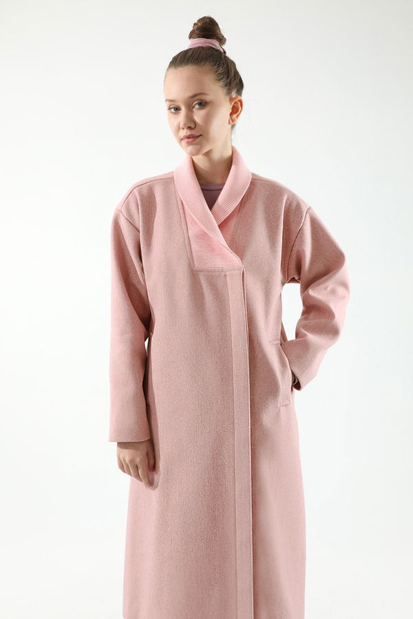 Ribana Collar Cachet Coat Pink