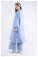 Ribbed Abaya Suit Baby Blue - Thumbnail