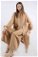 Zulays - Ribbed Abaya Suit Camel