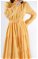 Frill Collar Dress Yellow - Thumbnail