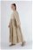 Ruffle Detailed Dress Dark Beige - Thumbnail