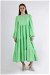 Ruffle Detailed Dress Spring Green - Thumbnail