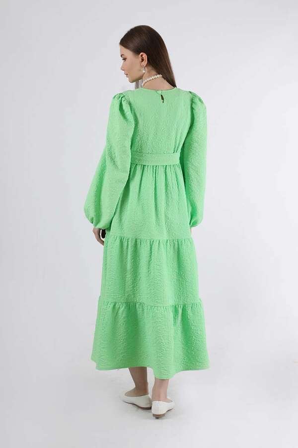 Ruffle Detailed Dress Spring Green