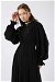 Ruffle Detailed Pleated Dress Black - Thumbnail