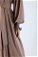 Ruffle Detailed Pleated Dress Mink - Thumbnail