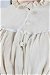 Ruffle Neck Belted Dress Cream - Thumbnail