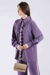 Frilly Shirt Suit Purple - Thumbnail