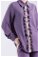 Frilly Shirt Suit Purple - Thumbnail