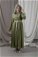 Zulays - Kapüşonlu Elbise Ferace Haki
