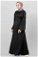 Zulays - SATIN AEROBIN DRESS BLACK