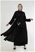 Scarf Abaya Suit Black - Thumbnail