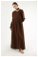 Zulays - Shirred Detail Dress Brown