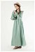 Shirred Detail Dress Mint - Thumbnail