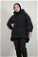 Short Inflatable Coat Black - Thumbnail