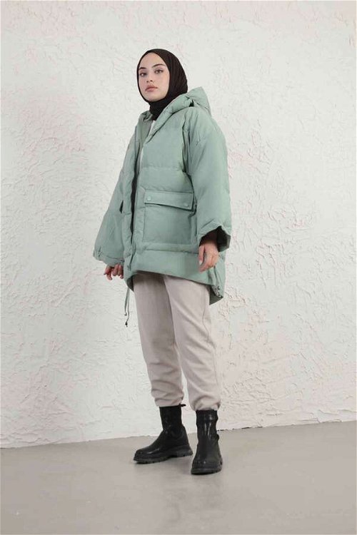 Zulays - Short Inflatable Coat Mint
