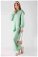 Zulays - Shoulder Detailed Tunic Suit Water Green
