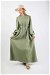 Side Gathered Dress Mint - Thumbnail