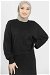 Skirted Wool Knitwear Suit Black - Thumbnail