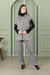 Sleeveless Knitwear Suit Grey - Thumbnail