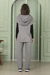 Sleeveless Knitwear Suit Grey - Thumbnail