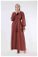 Sleeves Pleated Dress Abaya Tile - Thumbnail