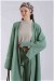 Slit Abaya Suit Mint - Thumbnail