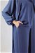 Soft Kimono Suit Royal Blue - Thumbnail