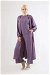 Soft Kimono Takım Koyu Lila - Thumbnail