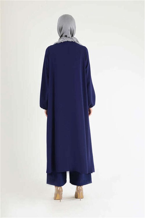 Soft Kimono Takım Saks Mavisi