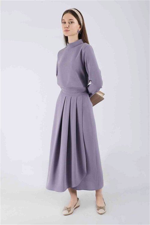 Soft Skirt Set Lilac Gray