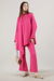 Spanish Trousers Asymmetrical Suit Fuchsia - Thumbnail