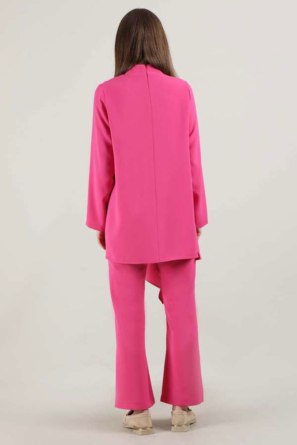 Spanish Trousers Asymmetrical Suit Fuchsia