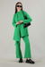 Spanish Trousers Asymmetrical Suit Green - Thumbnail