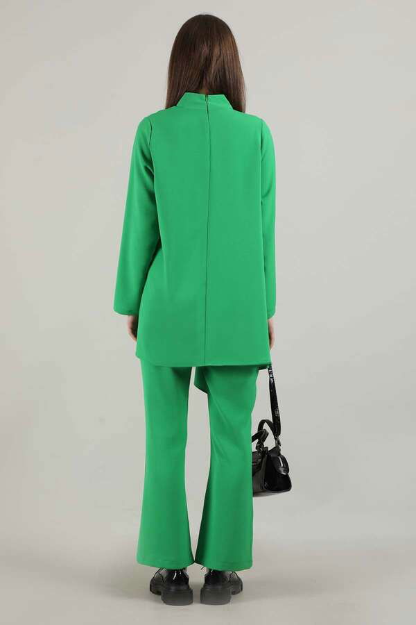 Spanish Trousers Asymmetrical Suit Green