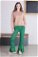 Zulays - Spanish Leg Leather Trousers Green
