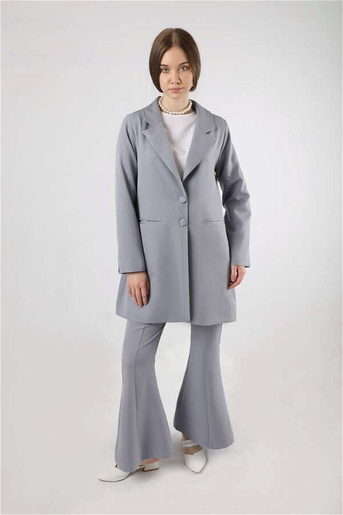 Spanish Trousers Jacket & Pants Suit Gray