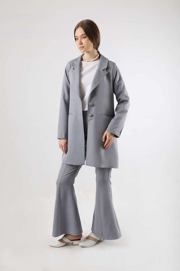 Zulays - Spanish Trousers Jacket & Pants Suit Gray