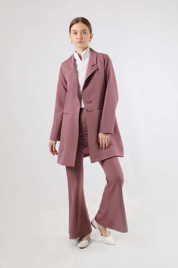 Zulays - Spanish Trousers Jacket & Pants Suit Rose Dried