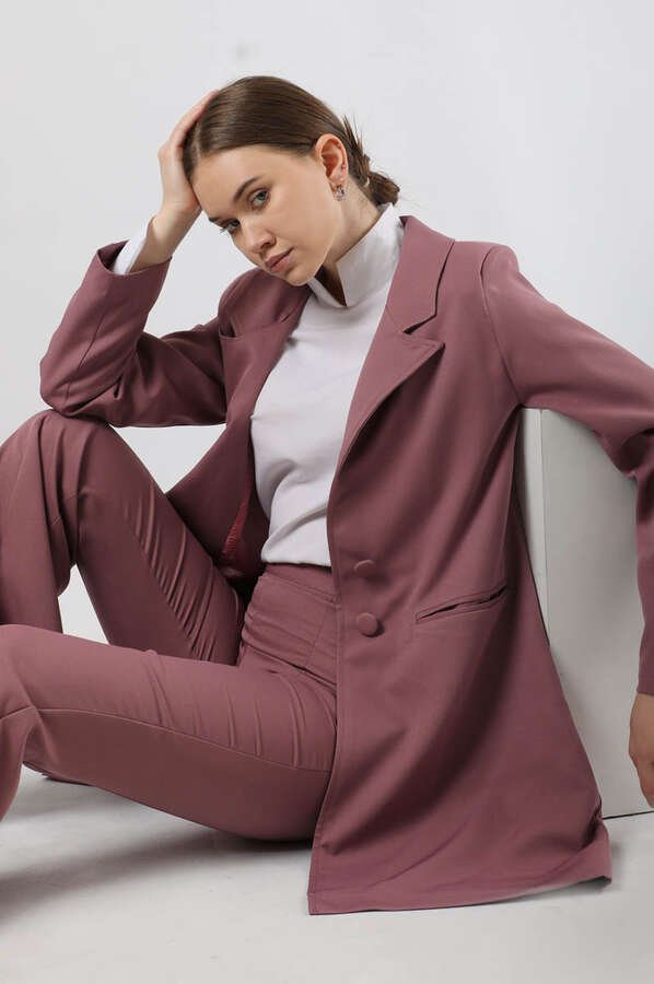 Spanish Trousers Jacket & Pants Suit Rose Dried