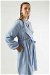 Spanish Trousers Kimono Suit Baby Blue - Thumbnail