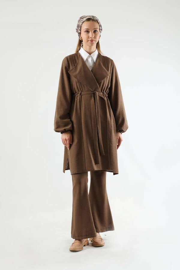 Spanish Trousers Kimono Suit Brown